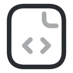 Document Code SVG Icon